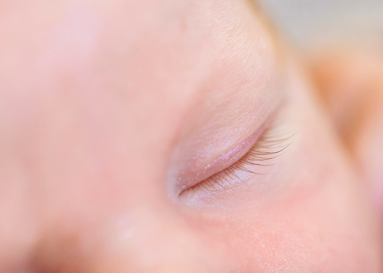 Nahaufnahme Wimpern Baby
